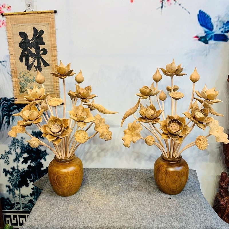 Hoa sen gỗ ngọc am
