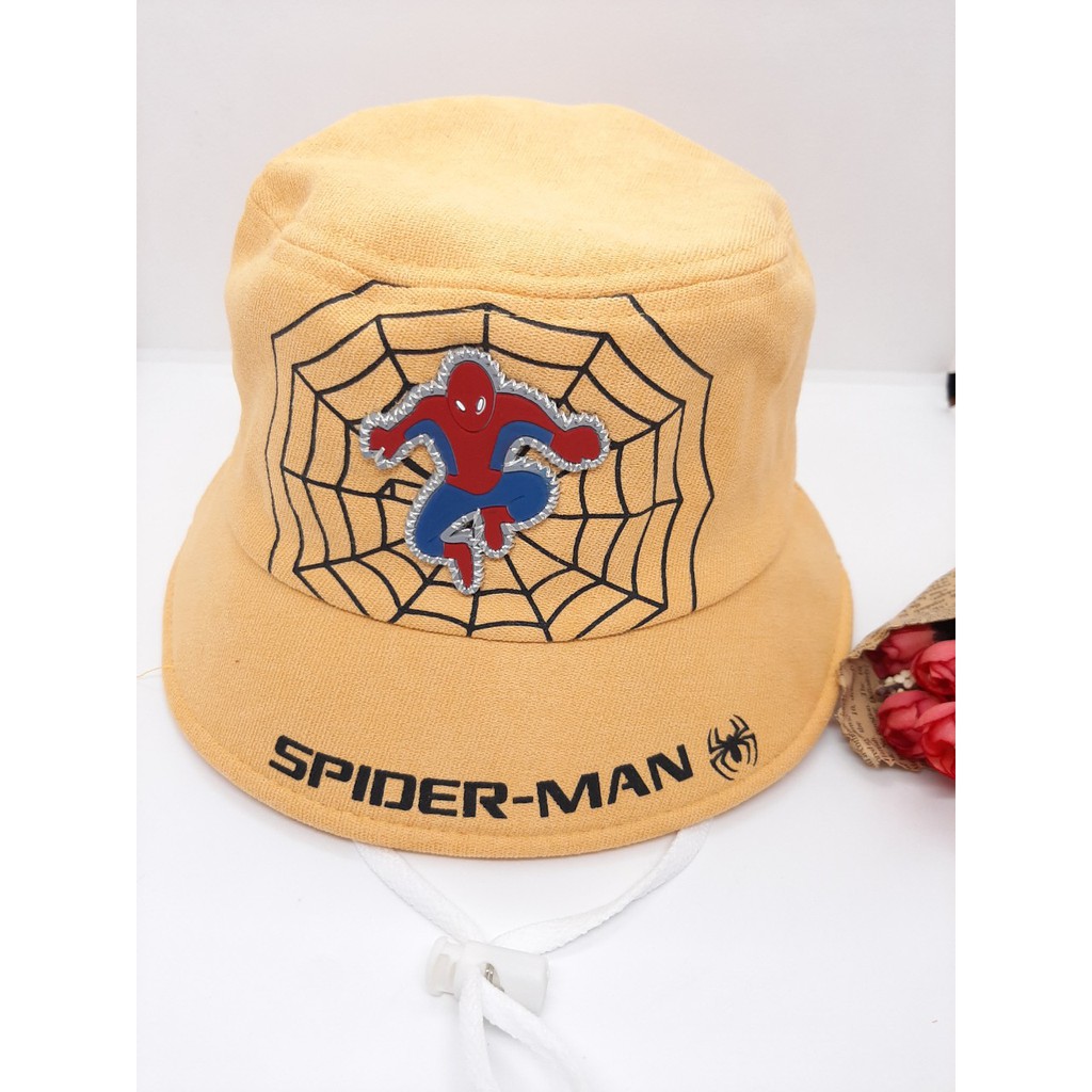 NÓN VÀNH NÓN BO SIÊU NHÂN SPIDERMAN CHO BÉ TRAI BÉ GÁI 1 ĐẾN 5 TUỔI - VẢI NHUNG CAO CẤP