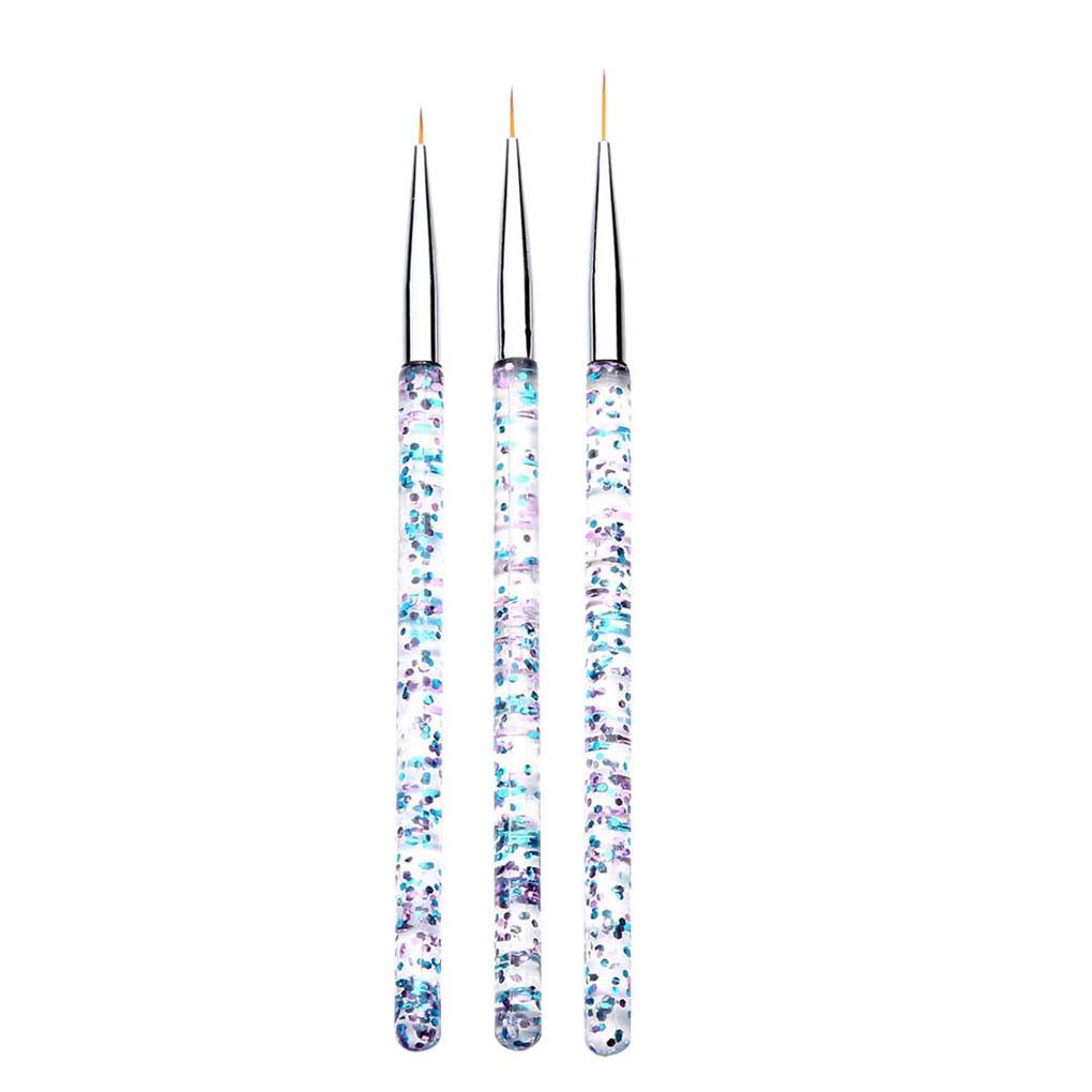 [Hàng mới về] Set 3 cọ vẽ móng tay tiện lợi chuyên nghiệp