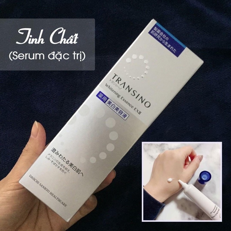 Tinh chất dưỡng trắng sáng da Transino Whitening Essence ExII 50g Nhật, Serum Transino Nhật Bản.