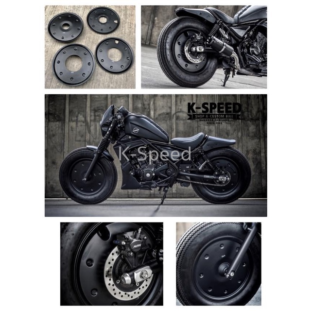 Ốp mâm xe trước sau Diablo cho Honda Rebel 300 và Rebel 500