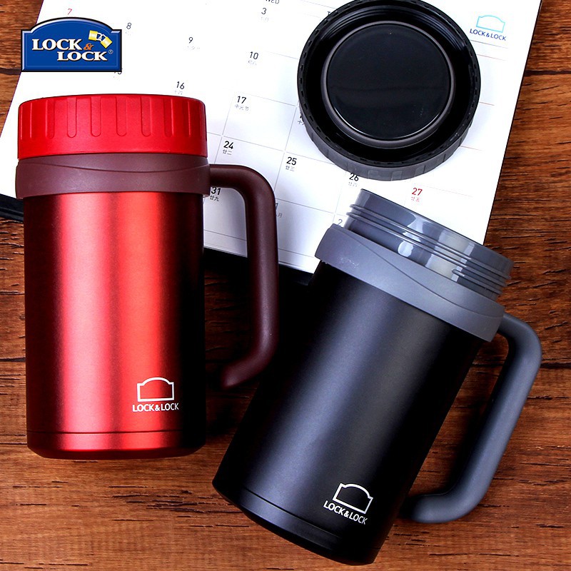 Cốc Giữ Nhiệt Basic Table Mug Lock&amp;Lock LHC9002 (500ml) - Đen