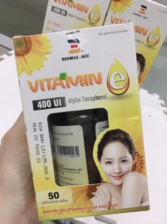 Vitamin E 400UI Benmax, lọ 50 viên