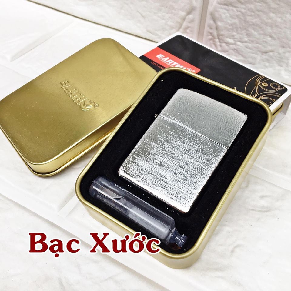 Vỏ Bật Lửa Zippo Trơn Nhiều Màu, Hộp Thiếc Tặng Kèm X-ang Mini - Hột quet độc lạ TANY SHOP ZPR04