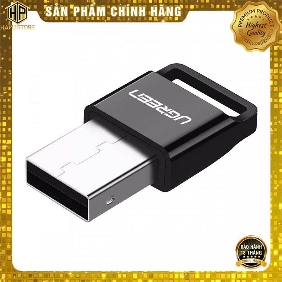 USB thu Bluetooth 4.0 Ugreen 30524 màu đen chính hãng - HapuStore