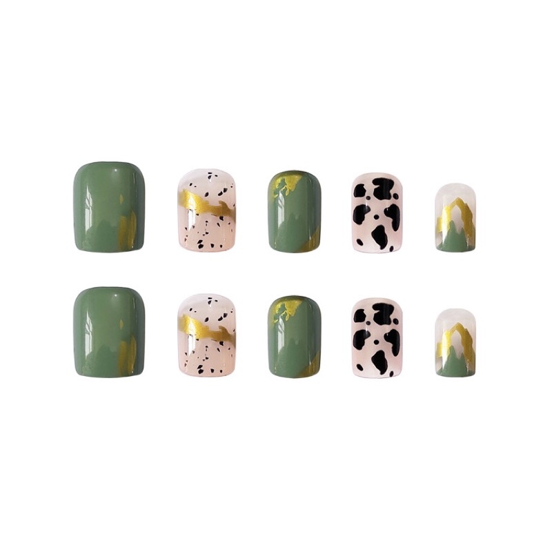 Set 24 móng giả D486 dáng móng dài ( Tặng kèm keo và dũa )