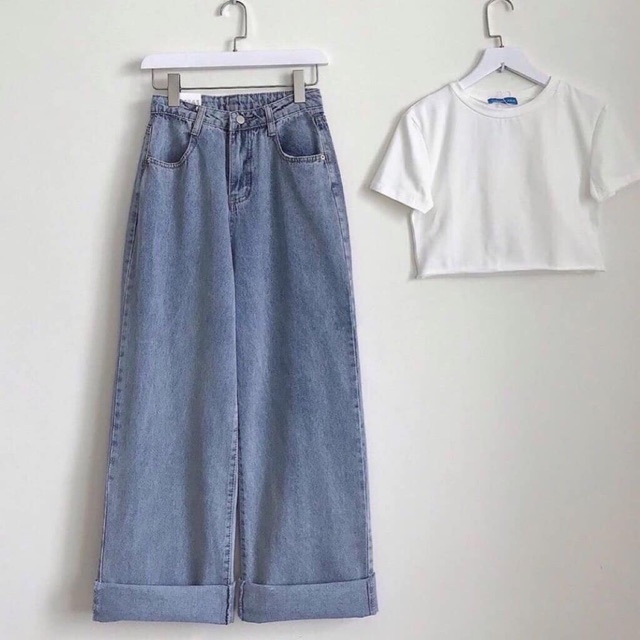 QUẦN JEANS ỐNG RỘNG