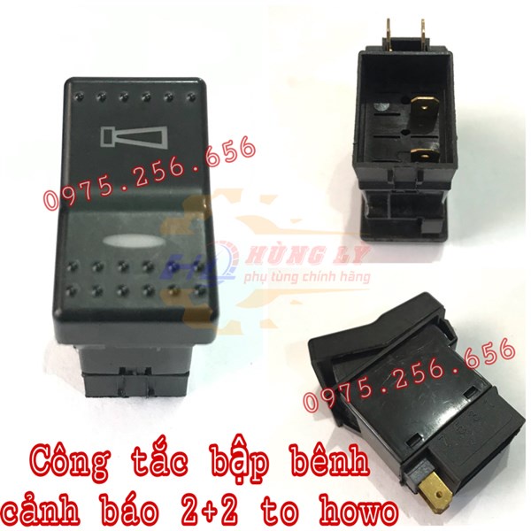 Công Tắc Bập Bênh cảnh báo 2+2 to howo công tắc các loại phụ tùng ô tô phụ tùng Hùng Lỳ