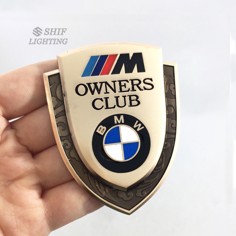 Miếng dán logo BMW cao cấp trang trí xe hơi