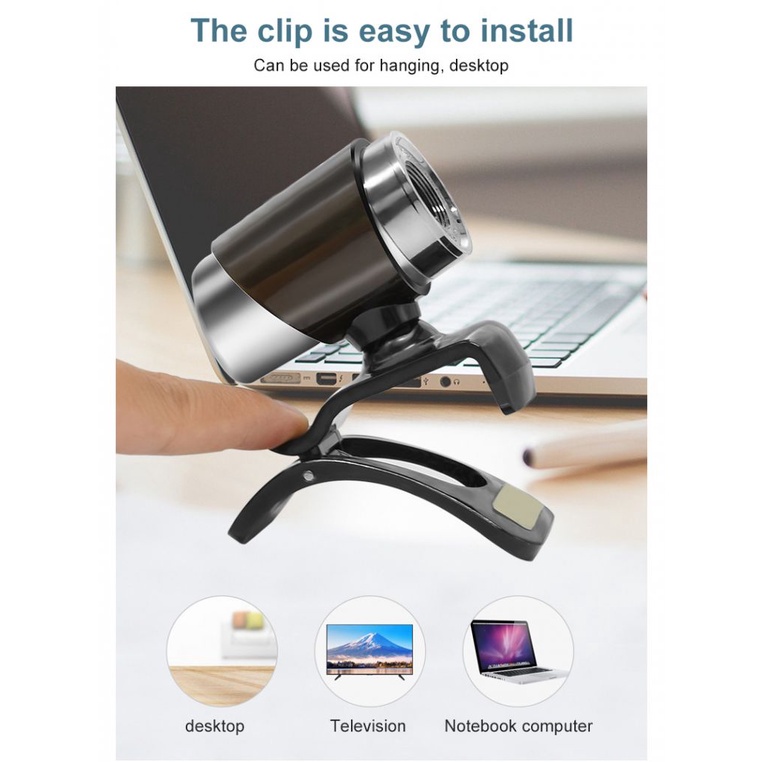 Webcam HD kèm micro cổng USB không cần trình điều khiển chuyên dụng cho máy tính