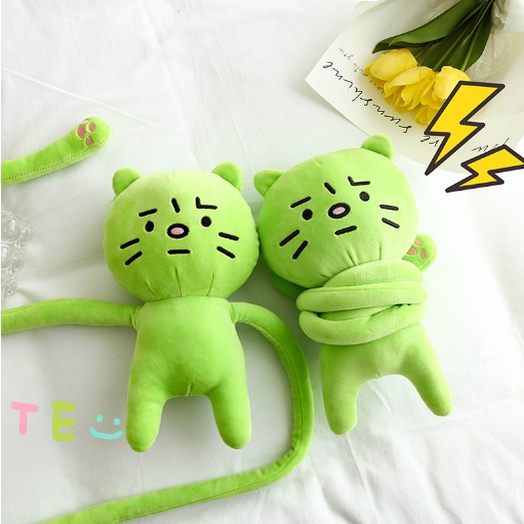 Mèo xanh tay dài Anxious cat G3B35 30cm gấu bông dễ thương