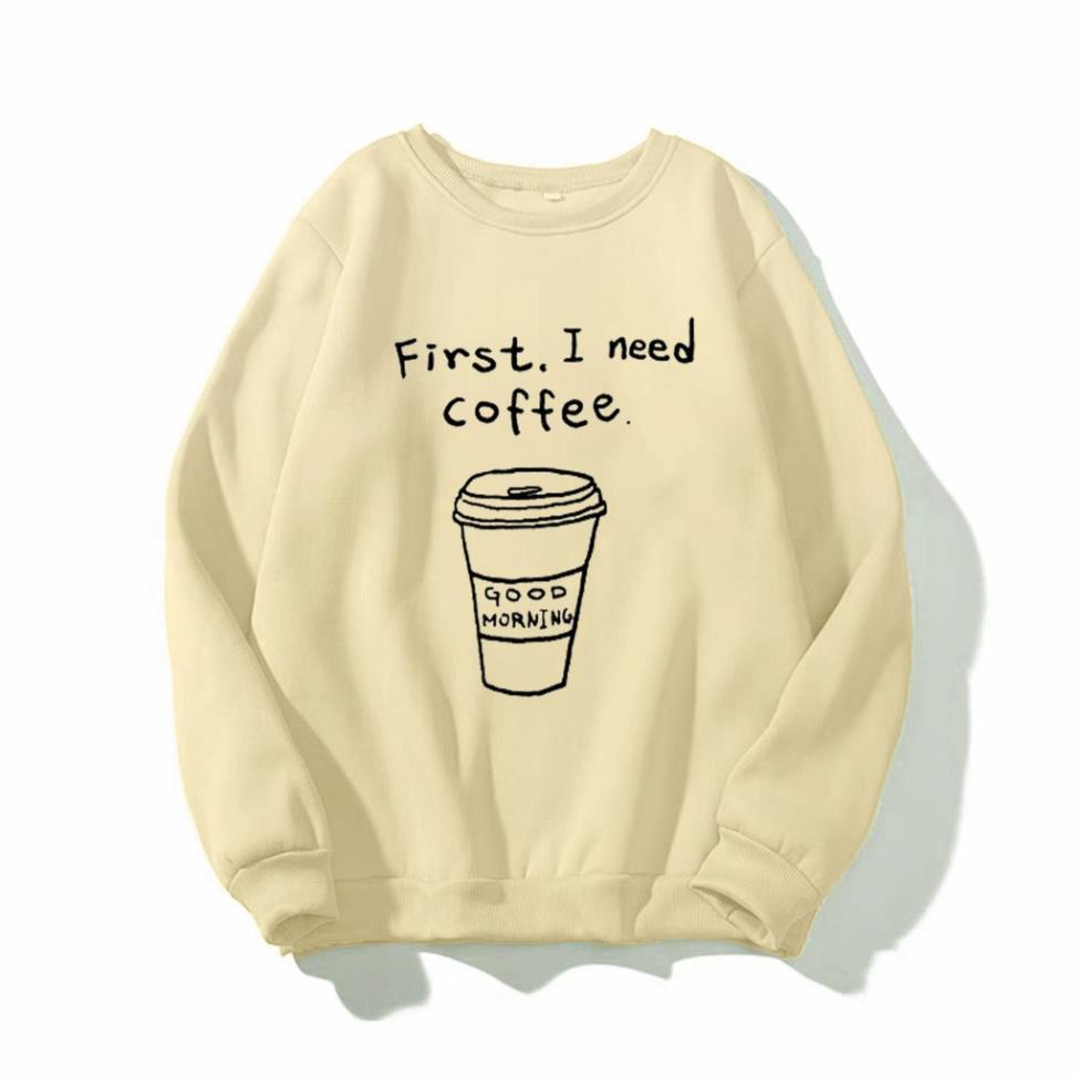 Áo Sweater Coffee  ST55 Nam Nữ Hàn Quốc, Áo Hoodie Unisex Form Rộng Linh Kiên Fashion | WebRaoVat - webraovat.net.vn