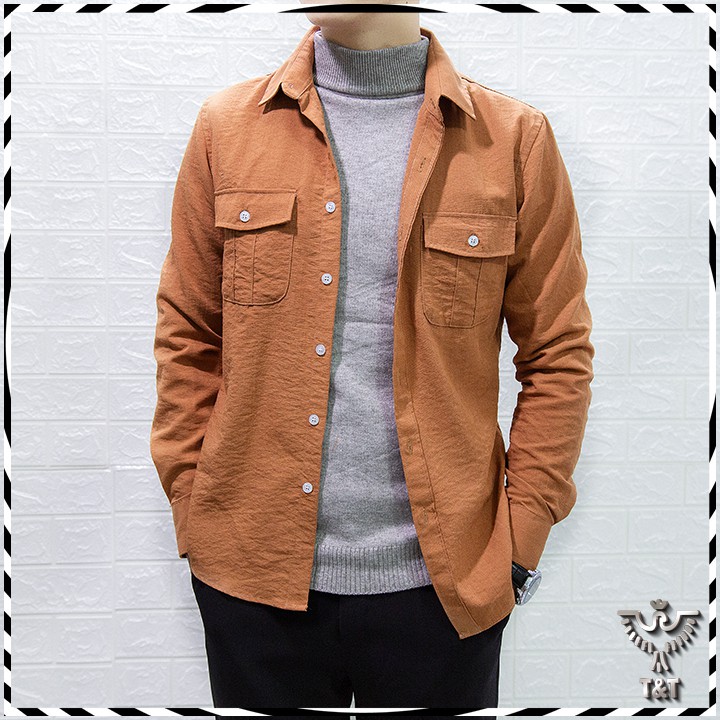 Áo sơ mi nam chất đũi xước phong cách trẻ trung đẹp SM03 | BigBuy360 - bigbuy360.vn