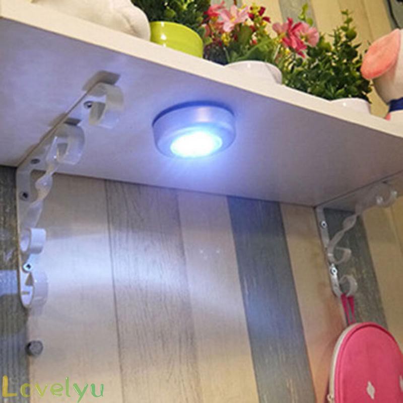 High Quality Push Tap Wall 5W Silver Closet Stairs Wireless Self-stick White Stick On Kitchen Hallway Car 3LED Light