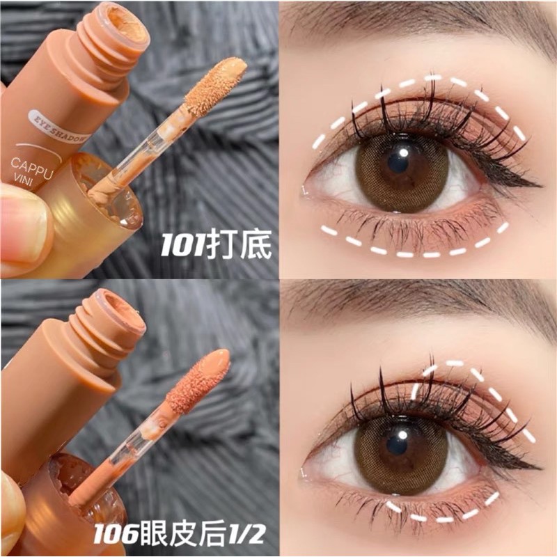 [Hàng mới về] Kem mắt dạng lỏng cappuvini lâu trôi chống thấm nước tiện dụng | BigBuy360 - bigbuy360.vn