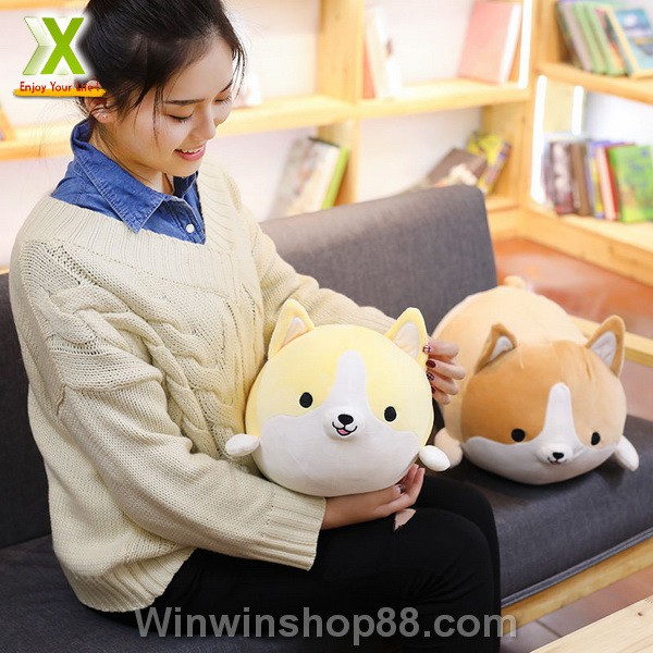 Thú nhồi bông hình chó Corgi đáng yêu TNB234 mềm mại và đáng yêu - Winz.vn