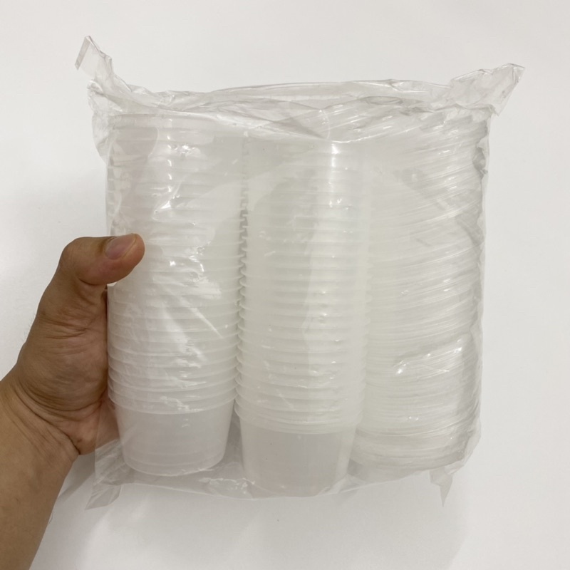 Hủ Làm Bánh Flan 90ml Nhựa Vĩnh Trường Bịch 50 Cái
