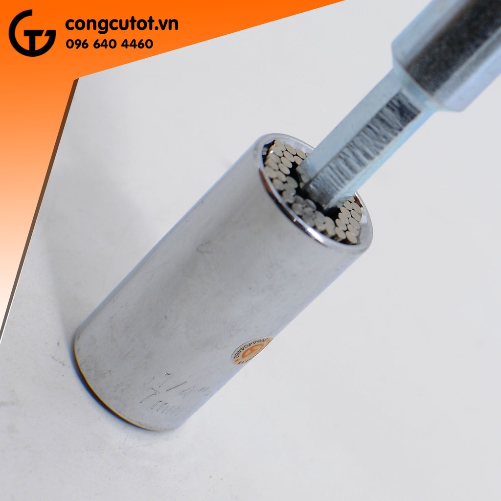 Đầu khẩu đa hình 7-19mm 3/8inch ( Không kèm thanh nối)