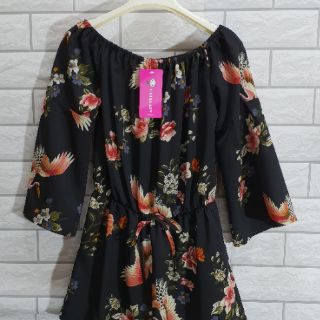 Jumpsuit hoa dfi biển