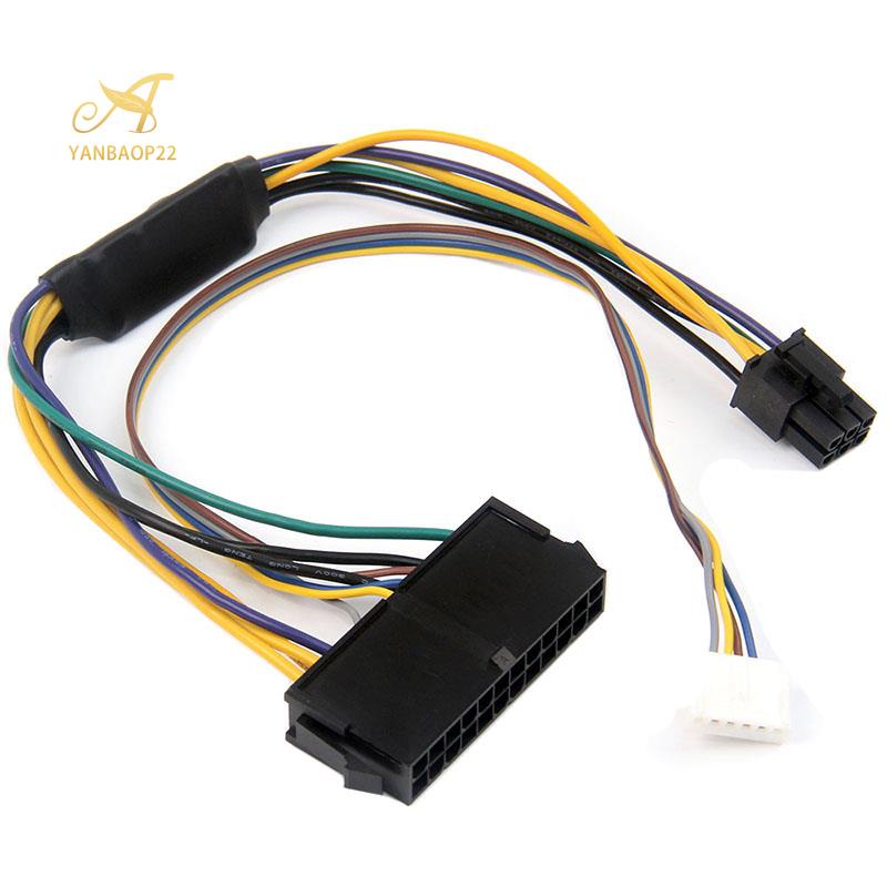 Dây cáp nguồn 30cm chuyển đổi ATX 24Pin 24 Pin Female sang 6Pin 6-Pin Male 6Pin Male 6Pin Male cho HP Elite 8100 8200 8300