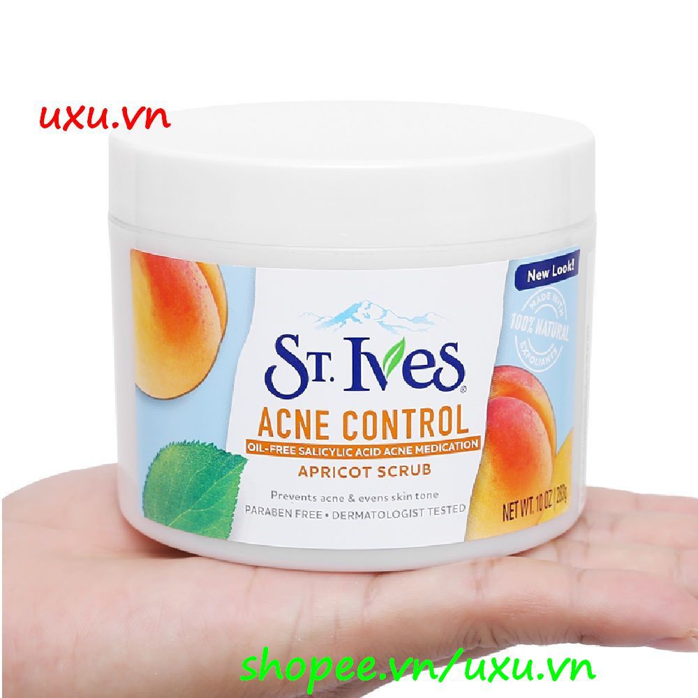 Kem Tẩy Tế Bào Chết 283G St.Ives Hương Mơ Acne Control Kiểm Soát Mụn, Với uxu.vn Tất Cả Là Chính Hãng.