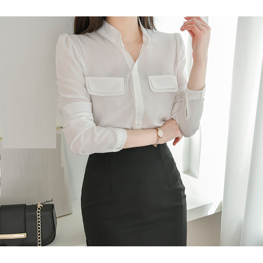 Chân váy công sở xẻ trước SK2101 - KRfashion Cao cấp style Hàn Quốc chỉ có tại váy công sở bút chì xẻ đẹp thanh lịch | BigBuy360 - bigbuy360.vn