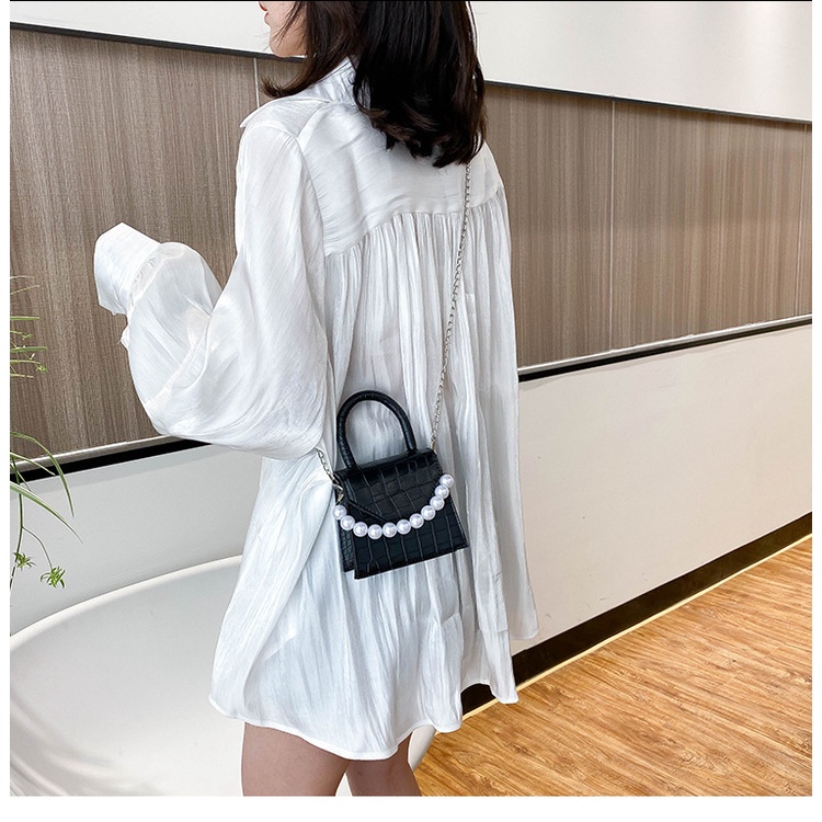 TÚI XÁCH NỮ MINI QUAI NGỌC NGANG DA RẮN SIÊU ĐẸP CHO CÁC BẠN NỮ