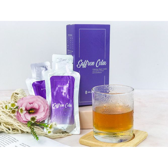 Collagen cô đặc Saffron Colax dạng nước hộp 7 túi x 30ml/túi nhập khẩu chính hãng | Thế Giới Skin Care