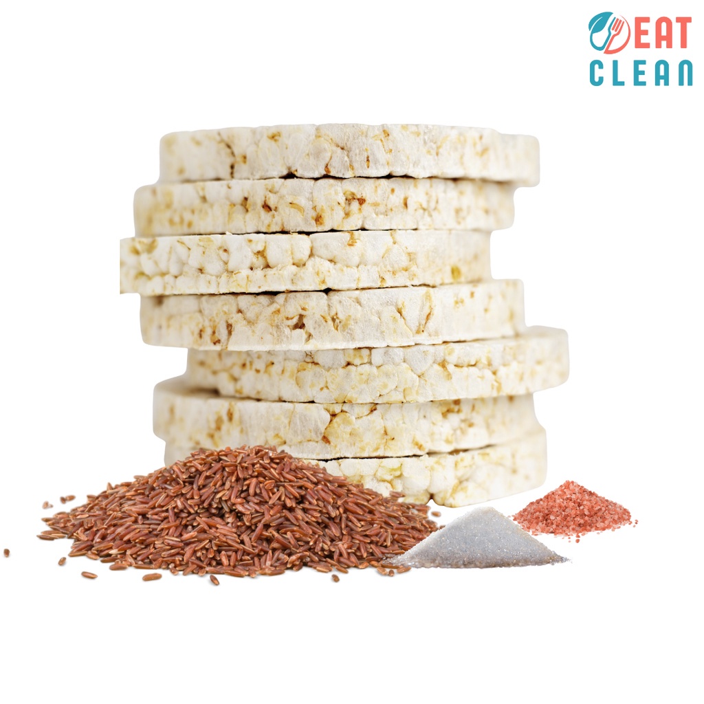 Bánh gạo lứt nguyên hạt EAT CLEAN  gồm 3 vị bánh huyết rồng ,bánh tím than, bánh lứt yến mạch ăn kiêng giảm cân.