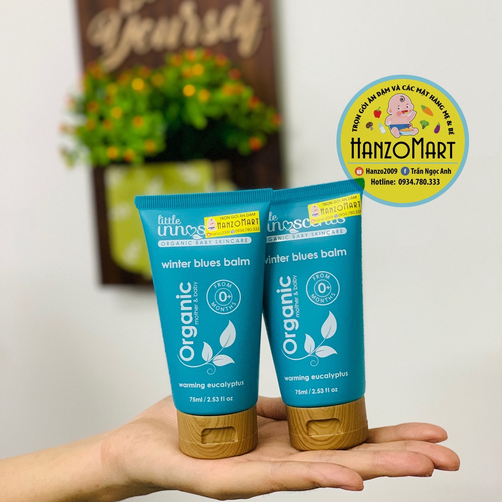 Dầu bôi chống cảm ấm ngực cho bé Little Innocents organic