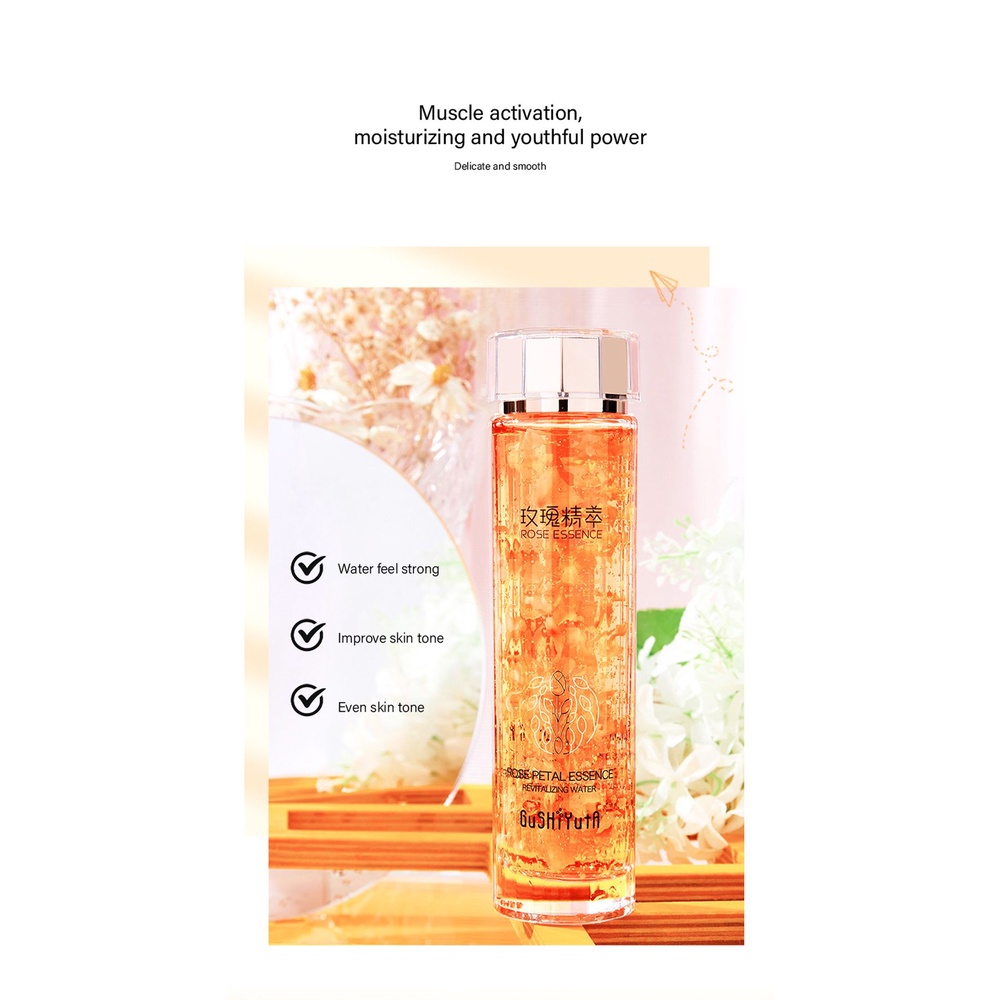 Toner Chiết Xuất Hoa Hồng Dưỡng Ẩm Kiểm Soát Dầu Làm Trắng Da Thu Nhỏ Lỗ Chân Lông Chống Khô Da GuSHiYuTa 120ml