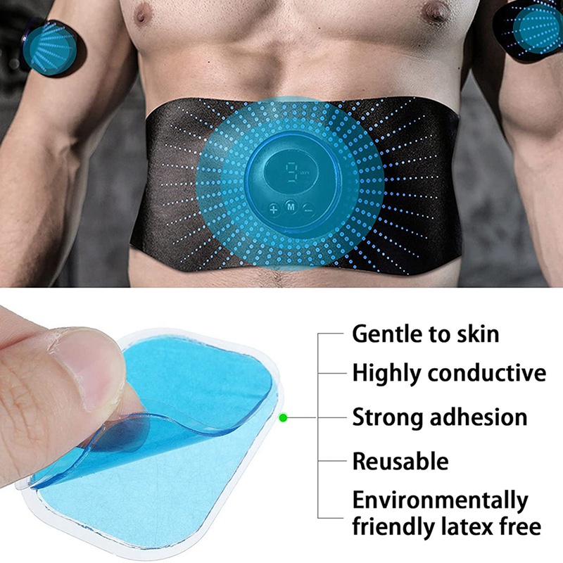 48 miếng đệm Gel thay thế cho máy tập cơ bụng EMS Phụ kiện máy tập giảm béo đa chức năng cho máy tập giảm béo