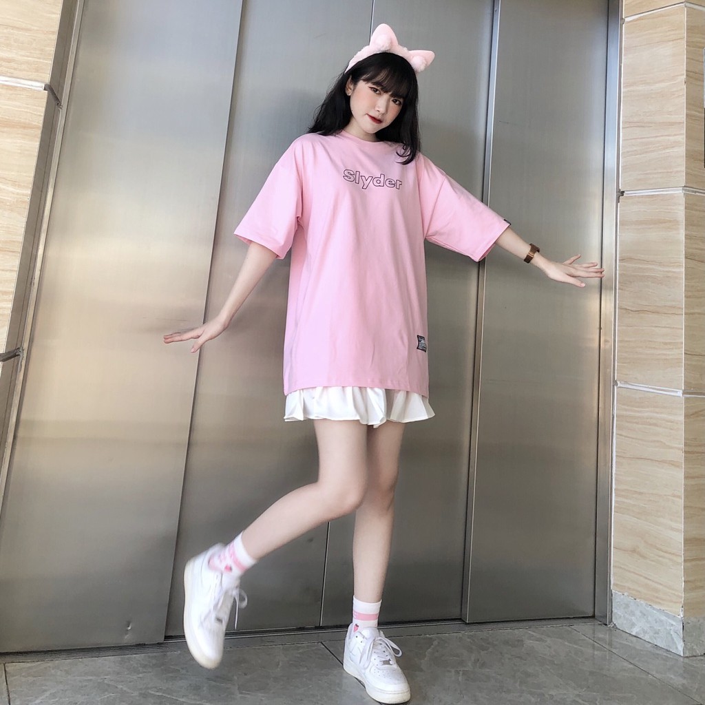 Tee Basic Slyder Ss1 Áo Thun Tay Lỡ Streetwear