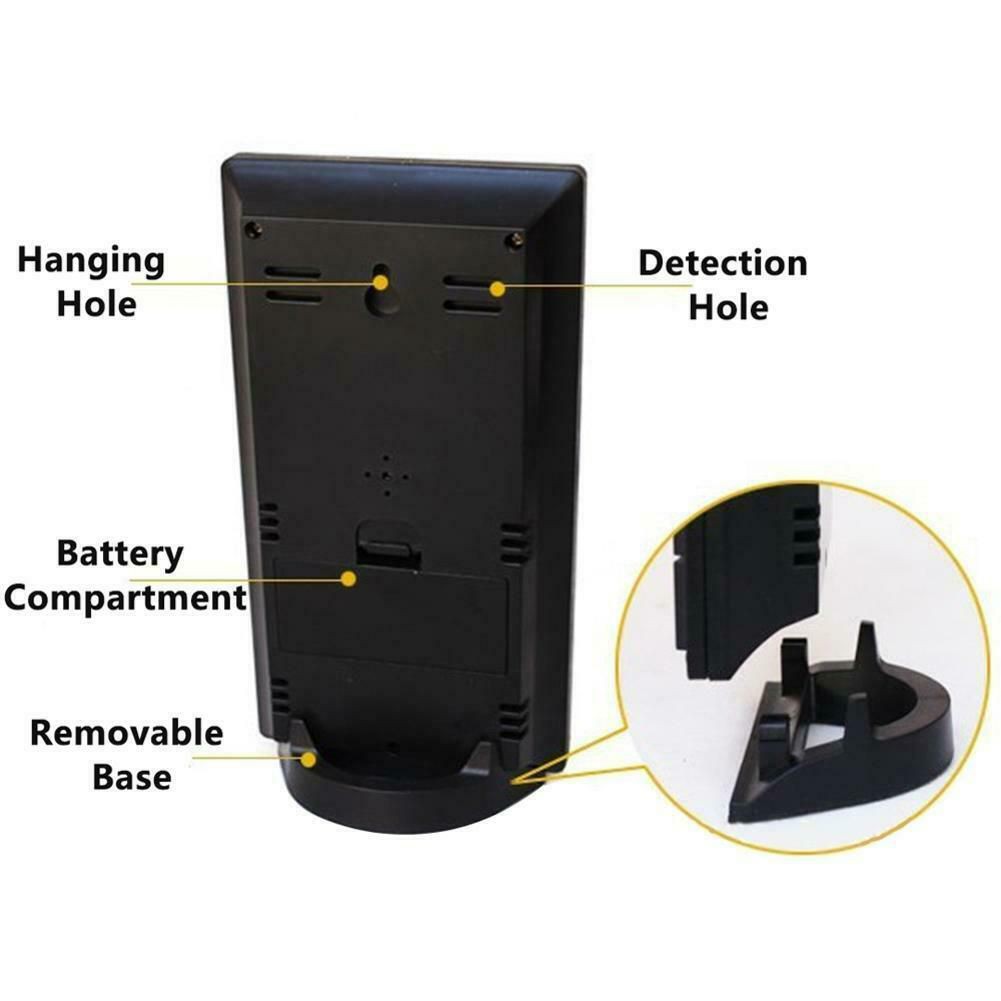 Ready Stock✅Đồng Hồ Báo Thức Điện Tử Màn Hình Lcd Hiển Thị Nhiệt Độ Và Độ Ẩm Không Khí