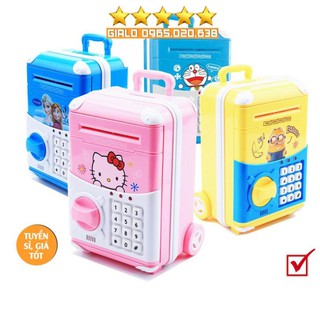 Đồ Chơi Két Sắt Vân Tay Điện Tử Mini Tiết Kiệm Tiền-Siêu Dễ Thương-Ống Heo Quà tặng cho bé-Chất liệu nhựa ABS siêu bền