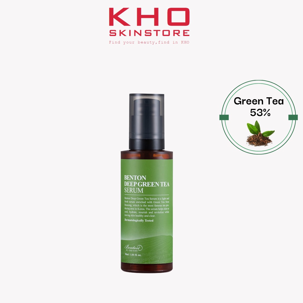 Benton Tinh chất trà xanh da dầu mụn Deep Green Tea Serum
