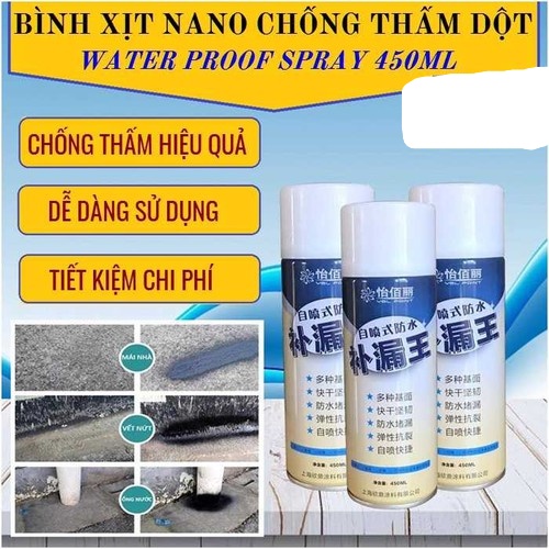 BÌNH XỊT CHỐNG THẤM NƯỚC CHỐNG DỘT ĐA NĂNG 450ML