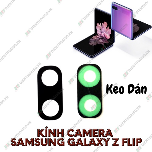 Kính camera samsung zflip sẵn keo dán