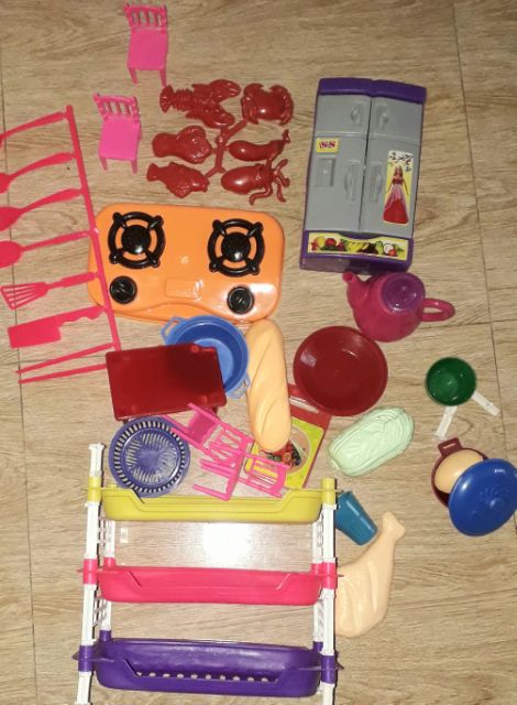 Sét bộ đồ chơi nhà bếp kệ chén Đồng sanh Việt Nam