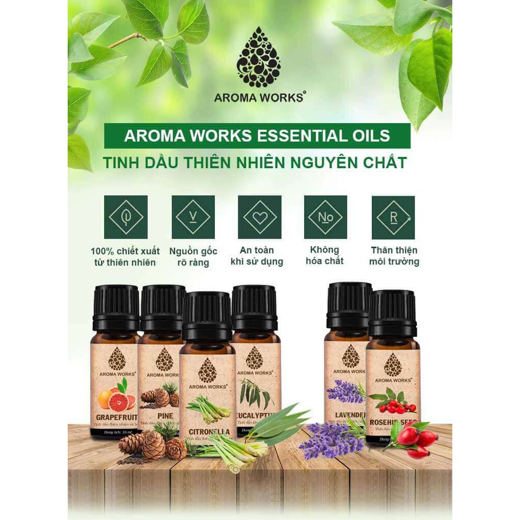 Tinh Dầu Thiên Nhiên Gỗ Thông Aroma Works Essential Oils Pine