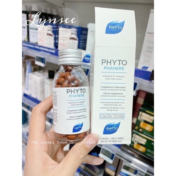 Phyto Phanere - Hỗ trợ tóc móng 120v