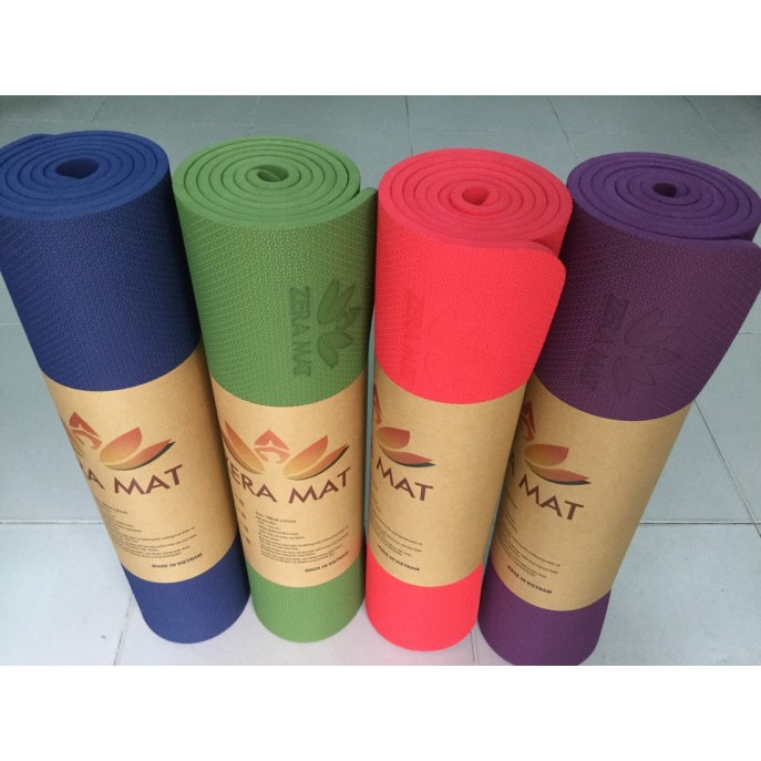 Thảm Tập Yoga Zera Mat 8mm 1 Lớp Cao Cấp Tặng Kèm Túi