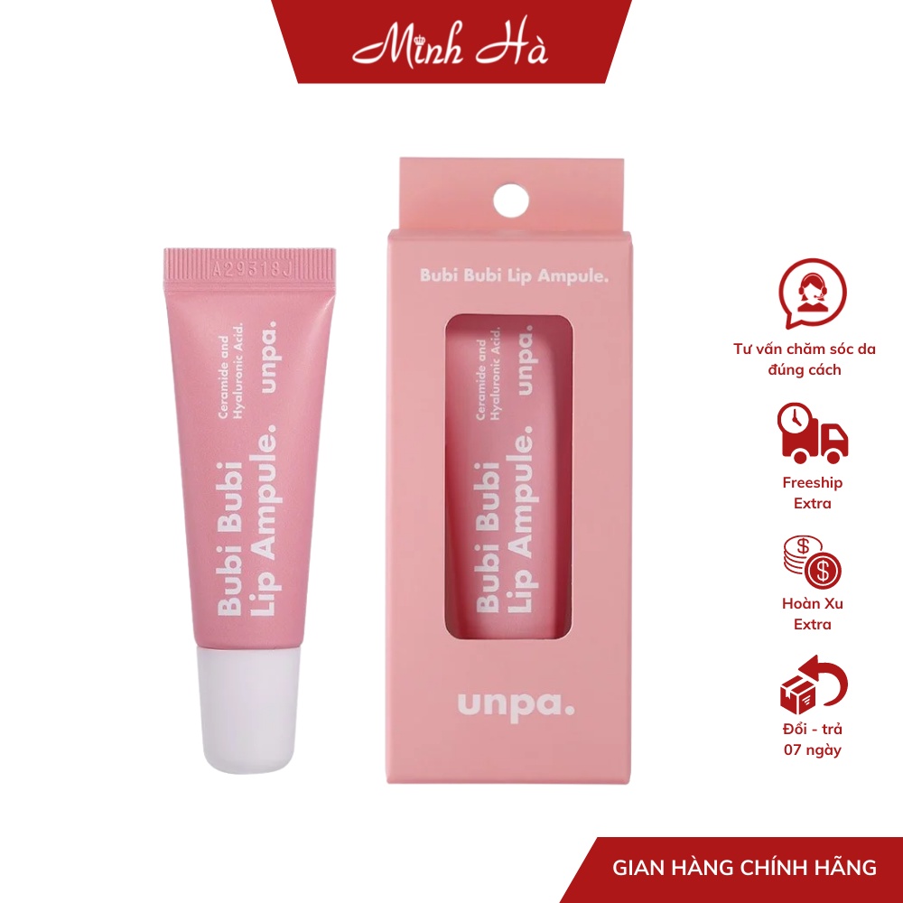 Son dưỡng môi Unpa Bubi Bubi Lip Ampule 10ml giúp dưỡng ẩm môi