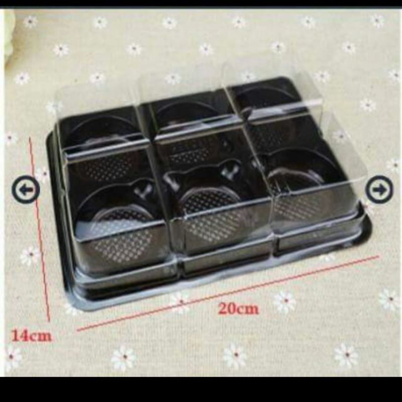 Khay đựng bánh nhựa trong 6 chiếc 50g FG335
