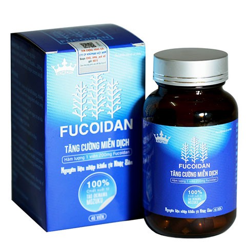 Viên uống Fucoidan Kingphar - hỗ trợ điều trị ung thư (Hộp 30 viên)
