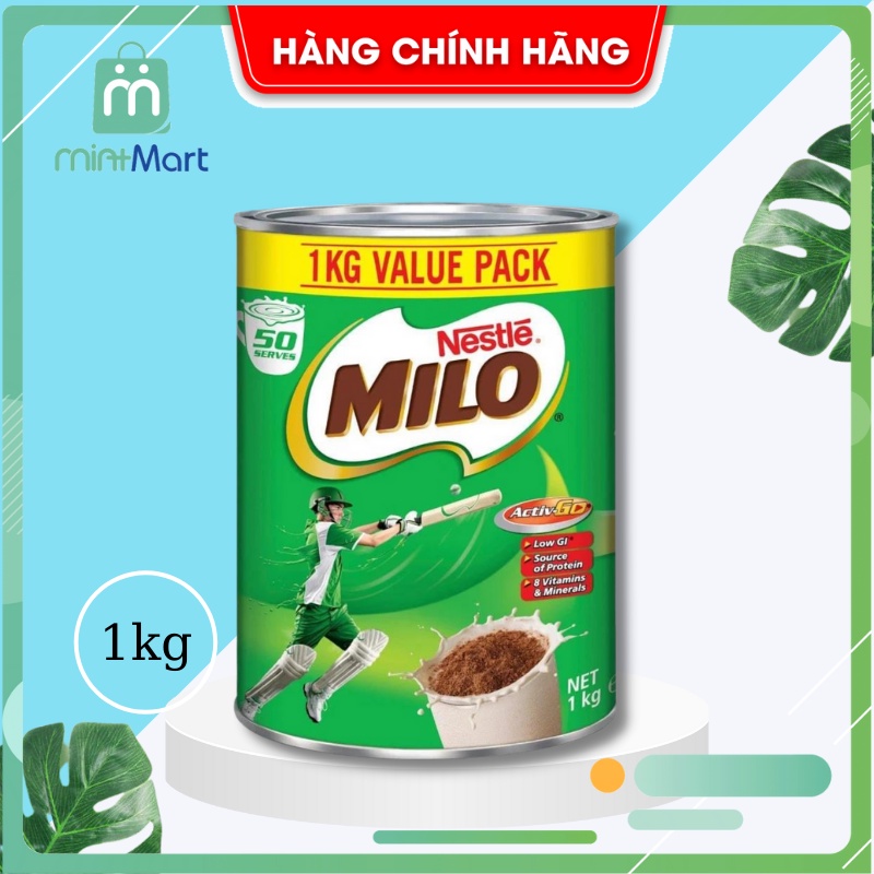 [Date 08/2022] Sữa MILO nội địa Úc 1kg mẫu mới, Sữa Milo Úc phát triển chiều cao, bổ sung dưỡng chất thiết yếu