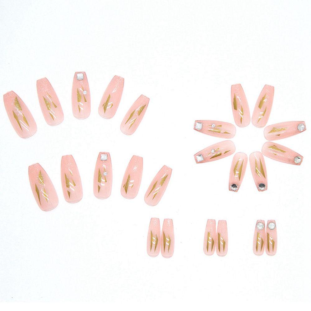 MIHAN1 Bộ 24 Móng Tay Giả Che Phủ Toàn Diện Tháo Rời Được