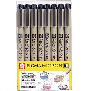 SET 8 BÚT SAKURA PIGMA MICRON 8 MÀU