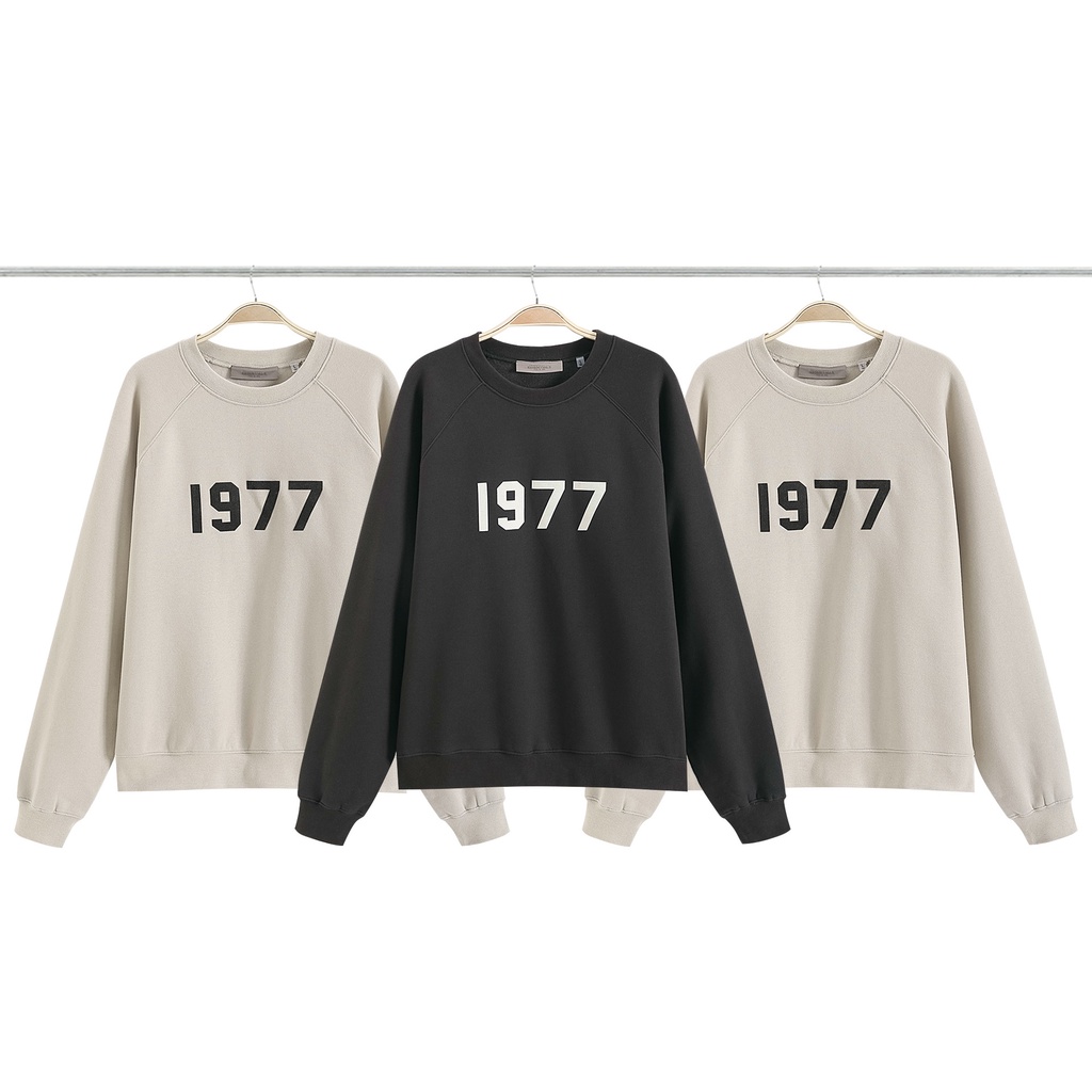 Áo Sweate Essentials FOG 1977,Fear Of God Essentials Sweater SS2022 chất liệu Cotton Nỉ bông,4 màu BapeVN