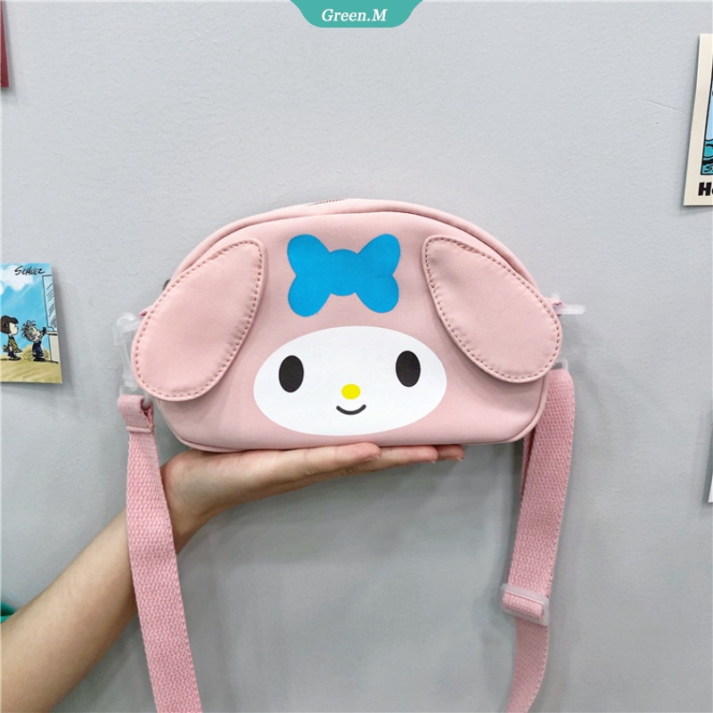 Sanrio Túi Đeo Chéo Hình Cinnamoroll My Melody Đáng Yêu Mềm Mại Cho Nữ